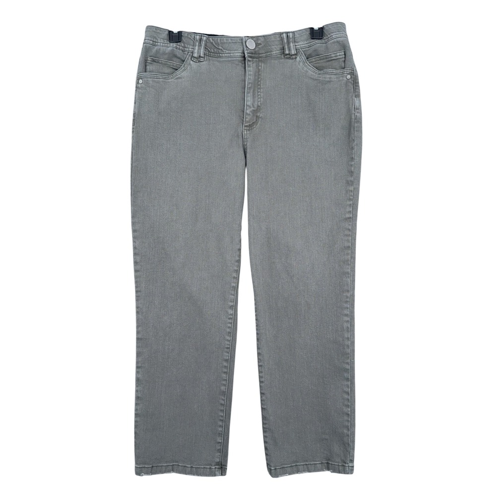 Democracy Ab Technology Pants Womens 16 Cotton Spandex Gray B2929LEPEXX